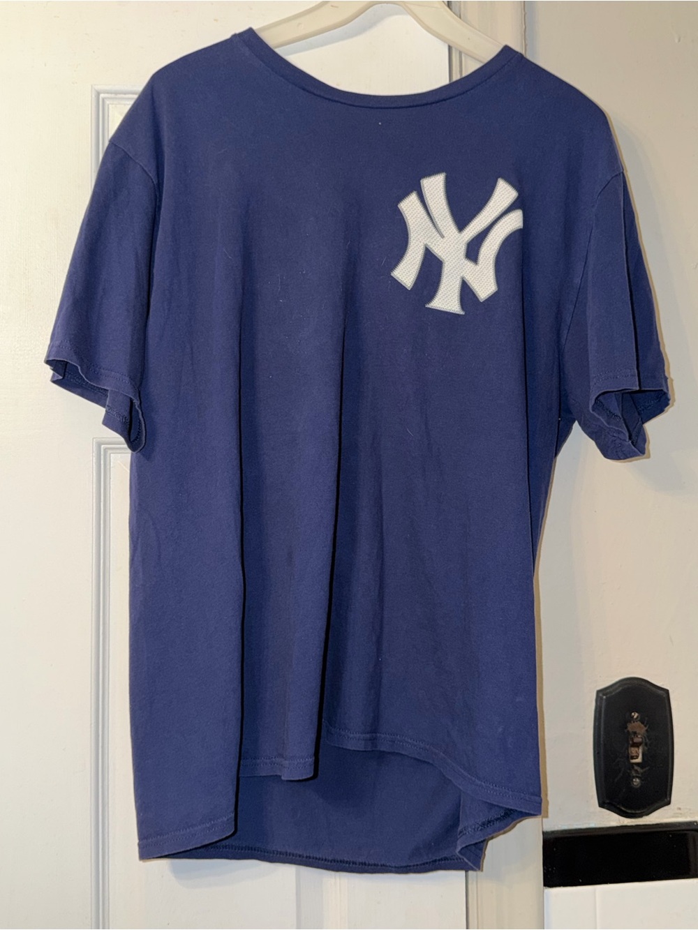 Majestic MLB Baseball New York Yankees Giancarlo Stanton #27 Graphic Shirt Men’s